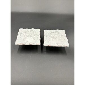 Mud Pie Ceramic Square Decorative Bowl Trinket Snack Dish 4" Small